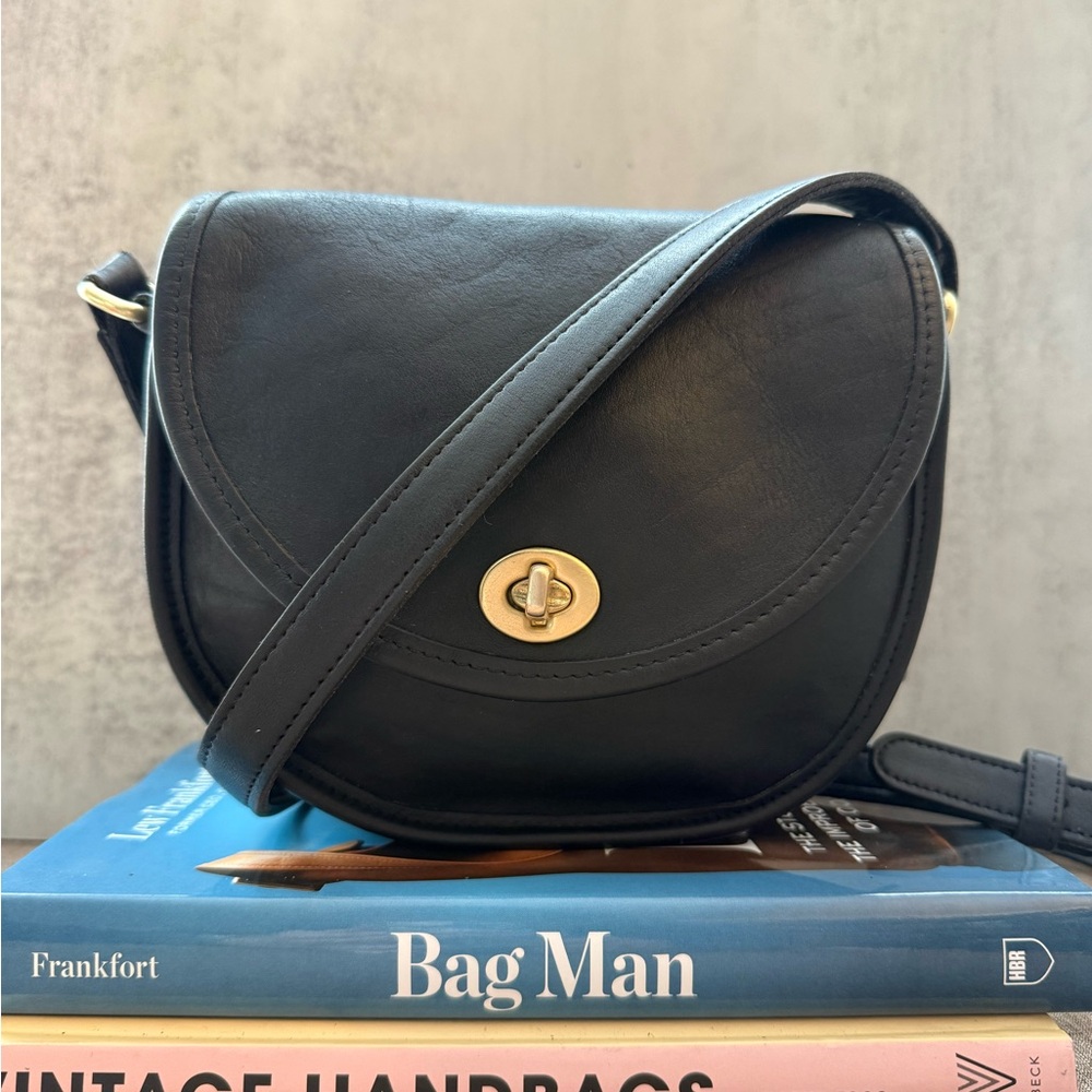✨ Vintage Coach Watson Bag – Style 9981 – USA Made – Black Leather Crossbody